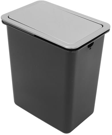 jojofuny Coperchio in Acciaio Inossidabile Resistente e Facile da Pulire con Apertura a Ribalta per Cestino Spazzatura da Incasso per Cucina e Mobiletto