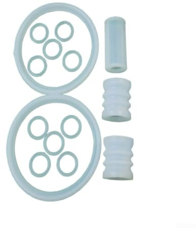 Juego de anillos de sellado de silicona para máquina de helado, juego de juntas tóricas para máquina de servicio suave, accesorio de prevención de fugas, color blanco