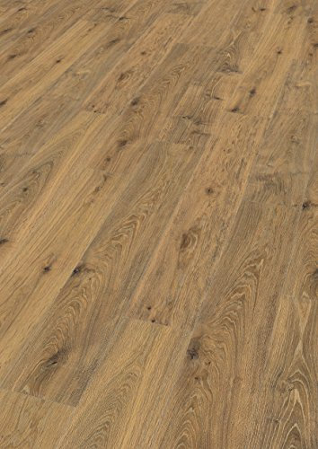 EGGER Home Comfort - Design Korkboden braun in Holzoptik, Forth Worth Eiche geräuchert EHC012 (8mm, 1,99 m²/Pkt.) Kork Laminat mit Trittschalldämmung - warm & leise