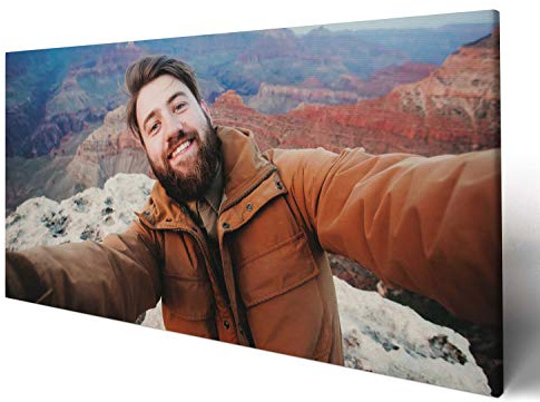 wandmotiv24 Leinwandbild - Foto auf Leinwand mit Online-Vorschau - Personalisierte Wanddeko - Bild mit Wunschmotiv - Fotogeschenk - 40x20 cm