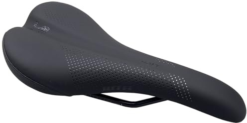 WTB Volt Bike Seat (Saddle) - Comfortable Medium Thickness Padding, Mountain, Gravel & E-Bikes (Steel Rail, Narrow)
