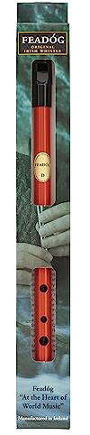 Feadog Red D Original Irish Whistle 1er Pack (1 x 1 Stück)