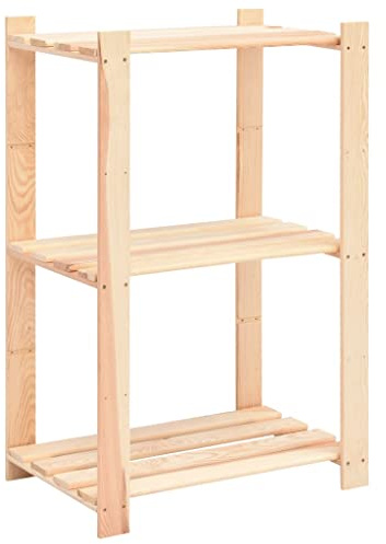 vidaXL Estantería de Almacenaje 5 Niveles 150 kg Estante Madera de Pino Maciza
