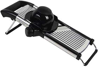 Cofan Mandolina Cortadora fabricada en acero inoxidable I Medidas 41,8 x 16,5 x 6,5 cm | Corta espesores de hasta 6 mm