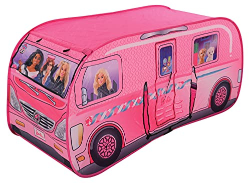 Barbie M009728 Pop-Up Camper Zelt Campervan, Mehrfarbig, 49 x 49 x 40 cm