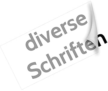 Wunschaufkleber mit Vorschau gestalten - Autoaufkleber nach Wunsch - Buchstaben Text ab 10cm (Länge: 30cm x dazugehöriger Höhe, 070 schwarz)