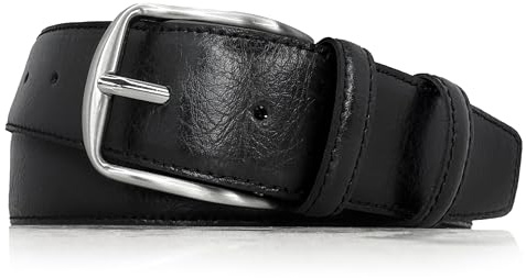 almela - Cinturón Cremallera Interior - Hombre y Mujer - Piel Legitima - Correa bolsillo interior - 4cm ancho - Viaje Seguro - 40mm - Money Belt - Negro, 120