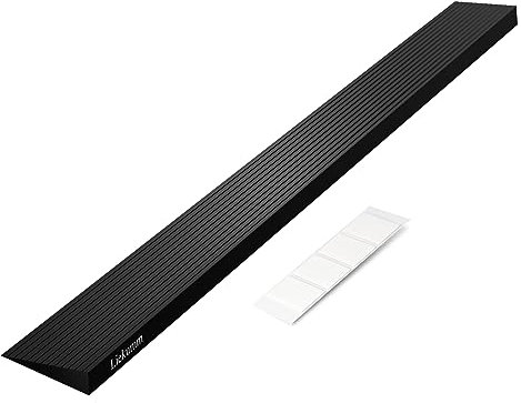 LIEKUMM 2.5 cm Height Wheelchair Ramp, 650 kg Load Capacity Non-Slip Threshold Ramps for Doorways, Ramps for Mobility Scooters, Electric Wheelchairs, Doorways, Driveways, Steps, Curbs, Stairs