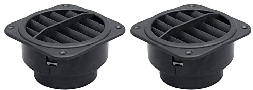 Heating Duct Heater Air Outlet, Asudaro Round/Square/Mushroom Parking Heater Duct Air Outlet Abs Plastic Parking Heater Outlet Exhaust Connector