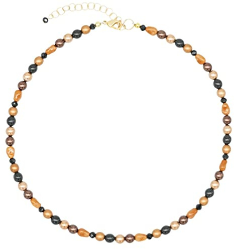 Feliss Perlenkette Halskette Damen 45 cm Bunt mit Glasperlen