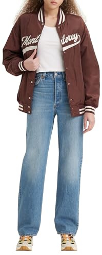 Levi's Women's Ribcage Full Length Jeans, Dance Around, 27W / 32L