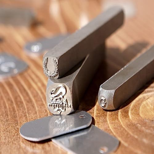 Kundenspezifische Metallstempel - Werkzeug für Schmuckherstellung, Ohrring-Erkenntnisse, Design-Set - Stempel auf Metall