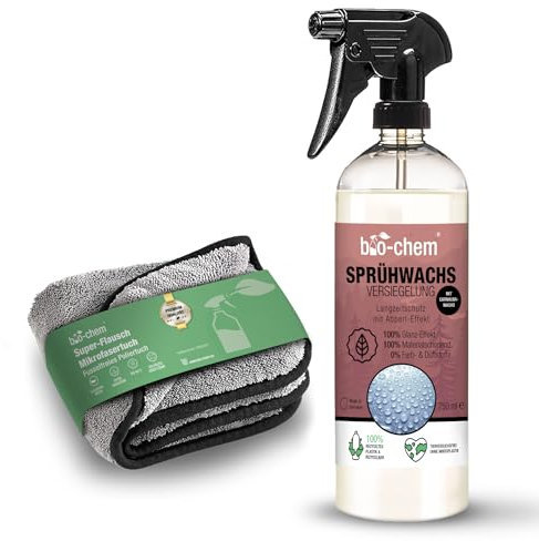 Bio-Chem - Lucidante protettivo per vernici 750 ml + panno in microfibra- Detergente per carrozzeria auto, moto, caravan e camper - Prodotto per la lucidatura dei veicoli - Lucidante per auto