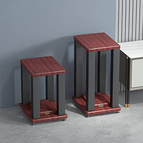 Pieds d'Enceintes Supports d'enceintes pour bibliothèque, supports d'enceintes pour son surround avec pointes réglables, supporte 132 lb/60 kg, peuvent contenir des satellites et des petites enceint