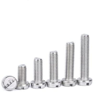 10/50 Stück M1 M1.2 M1.4 M1.6 M2 M2.5 M3 M4 M5 M6 304 Edelstahl DIN84 Schlitzkopf Schlitzsäule Runde Käsekopfschraube (Color : 10mm, Size : M5 10pcs)