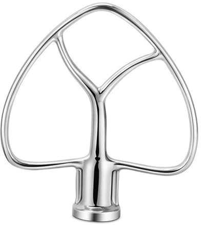 NieKe Edelstahl-Flachrührer, kompatibel mit KitchenAid 4,5 Qt – 5 Qt Kipp-Standmixer-Aufsätzen, kompatibel mit Küchen-Backzubehör