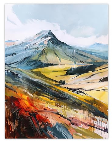 Artery8 Pen Y Fan Hiking Brecon Beacons Welsh Peak Living Room Large Wall Art Poster Print Thick Paper 18X24 Inch