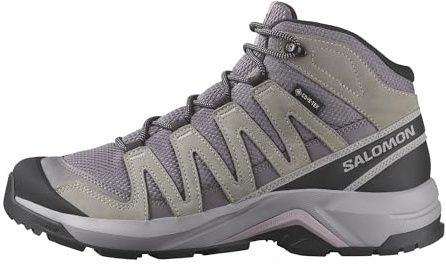 Salomon Women's X-Adventure Recon Mid Gore-Tex Waterproof Hiking Shoe - Excalibur/Gull/Nirvana - 10 Medium