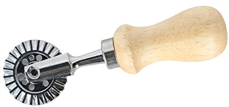 Cortador de rueda de pastelería – Cortador de ruedas de pastelería, rueda de corte raviolis – rueda para engarzar raviolis – rueda de corte para raviolis diseño de ranuras, accesorio único para pasta