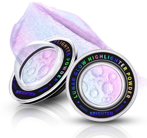 Noerrors Palette de surligneur d'ombres à paupières multichromes à paillettes scintillantes, qui changent de couleur, holographique, crème pour le corps, visage et yeux, maquillage étincelant