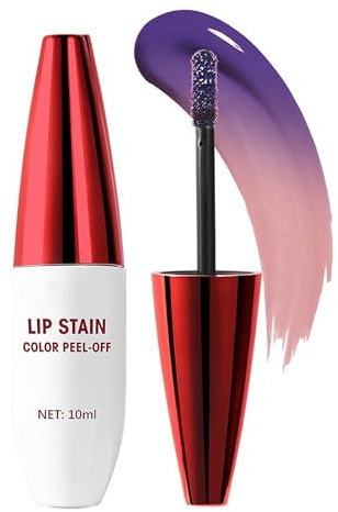 Peel Off Lip Stain - Light Pink Lip Liner Stain Peel Off - Lip Tint Peel Off with Matte Finish - Natural Lip Stain Long Lasting,Waterproof - Tattoo Colour Nude Lipstick for Women Girls