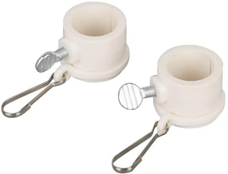 MWAHJU Anilla para Asta 8 Uds. Anillos de plástico for asta de Bandera, Anillos de Montaje de Bandera giratorios de 360 ​​Grados con mosquetones for Bandera de 0,8 a 1,26 Pulgadas(1.26 in)