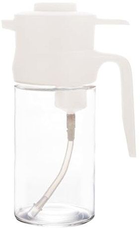 Bouteille de distributeur d'huile d'olive - Bouteille à verser et pulvérisation de 16,91 oz | Distributeur avec huiles press-on alimentaires | Oiler de grande capacité de type pushpo | Versrettiere ri