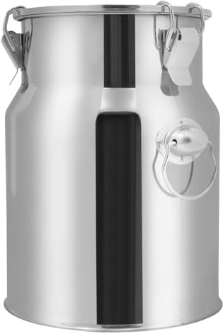 Stainless Steel Milk Can 5-88L - Seal Transport Can for Milk Wine Oil & Liquids - Ideal Bucket Tote Jug for Home & Farm Use - No Faucet Design 76L