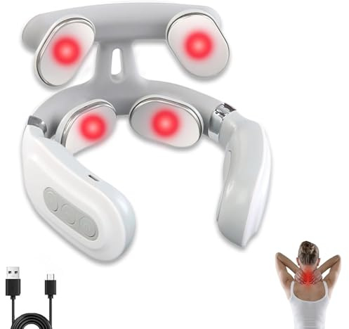 Vibrating Neck Massager with 6 Vibration Modes & 15 Intensity Levels,Promote Muscle Relaxation for Women Men