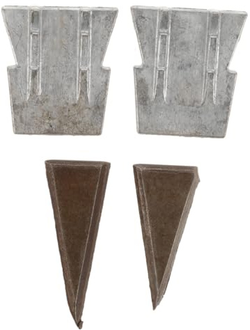 Tofficu 4 pièces Cales de Poignée Fer pour Marteau et Hache Lot de Coins Robustes Forme de Cône Renfort pour Outils de Bricolage et Remplacement