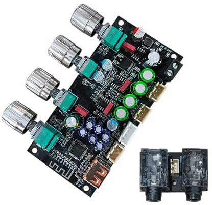 UNTERING 8-36V Amplifier Preamplifier Board Frequency Sound Control Home Theater Preamp Module DSP Mixing Module Replacement Preamp Circuit Board