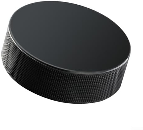 Jotekonoby Gummi-Eishockey-Pucks für Bodenübungstraining, Indoor-Nicht-Eishockey-Trainingsscheiben mit geringer Reibung und robuster Gummikonstruktion, 2 Stück