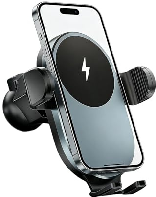 Wireless Charger for Car - 15W Suction Cup & Clip Wireless Charger | Vehicle Phone Charging Holder,for Car Automotive Vehicle SUV Truck RV Air Vent Travel Vacation