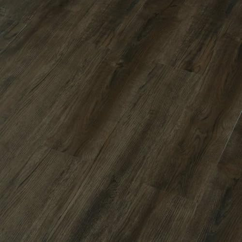 Pavimenti autoadesivi in PVC effetto legno marrone scuro, 32 pezzi, 4,46 m², per interni, soggiorno, camera da letto, corridoio, ristrutturazione con facile montaggio e superficie durevole