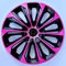 Copricerchio extra strong rosa, nero 15 pollici, set da 4 pezzi