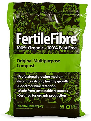 Original Multipurpose Compost 60 Litres From The FertileFibre Company 100% Peat Free