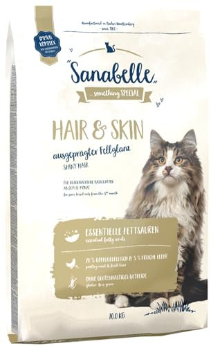 Sanabelle Hair & Skin | Katzentrockenfutter für Rassekatzen zur Unterstützung der optimalen Fellausprägung | 1 x 10 kg