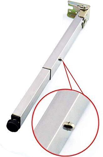 NIANXINN Metall Tischbeine,Edelstahl MöBelbeine,Klappbare Teleskop-Bar Schreibtischbeine,Verstellbare Rechteckige MöBel StüTzfuß,30-160cm,Arbeitsplatten Stehtisch Halterung,DIY Zubehör(105cm/41.3in)