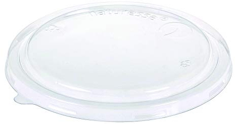DeinPack 50 Einweg-Deckel für Salatschalen 1100 ml und 1300 ml I Nachhaltige Einweg Plastik-Deckel mit 50% recyceltem PET I Einweg Salatschale Deckel Ø 18,5 cm rund transparent recycelbar