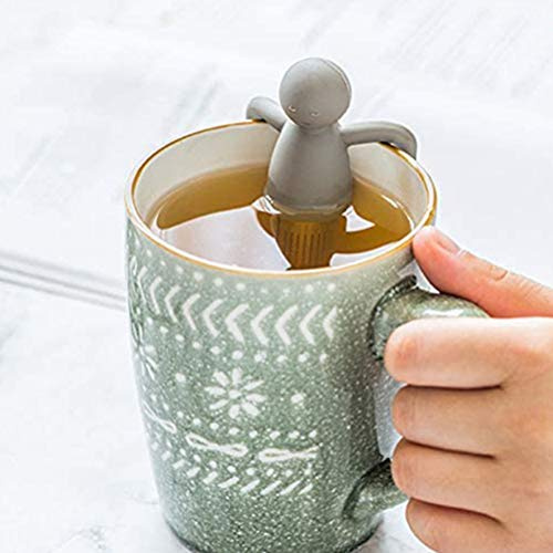 spier Tea Infuser for Loose Tea, Little Man Tea Strainer, Cute Stainless Steel Silicone Tea Infuser, Loose Tea Filter