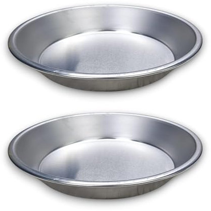 KORAT 2 Pezzi Teglie, Teglia Tortiera in Alluminio Diametro 26 cm per Pastiera Napoletana, Crostata, Torte Basse teglia Forno Antiaderente Made in Italy, Pizza di Grano, Pasqua