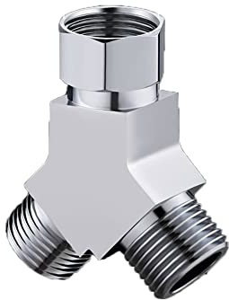 G1/2 Umschaltventil Dusche, 3 Wege Ventil Umsteller Adapter Umstellventil Duschsystem Ersatzteil für Handbrause Dusche
