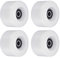 PATIKIL 4 Stück 55mm Longboard Rollen mit Lager ABEC-9 Skateboard Rad Straße Rollen für Skateboards Cruiser Räder Ersatz 80A Weiß
