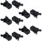 10Pcs Plastic Lid Bin Latch Lock Spare Repair Replacement Compatible w/Brabantia from 3 to 50 Litre Touch Lid Bin Car Sunglasses Holder (Black)