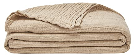 ESSIX - Manta Lisa de Gasa de algodón, 130 x 170 cm