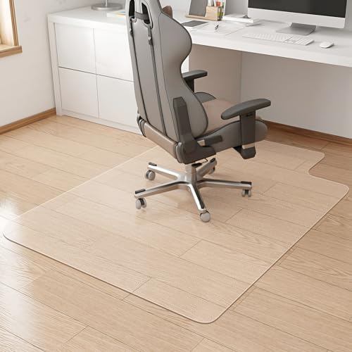 KMAT Office Chair Mat,Easy Glide Hard Wood Tile Floor Mats,Chair Mat for Home Office Rolling Chair,Heavy Duty Floor Protector -36x48 with Lip