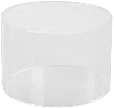 Generic 1 alzata rotonda in acrilico per decorazione da tavolo, trasparente, riempibile, per torte, alzata per torte per matrimoni (25 cm)