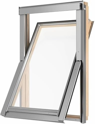 Velux Gruppe RoofLite+ Dachfenster Holz SLIM und Eindeckrahmen (55 x 78)