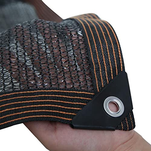 Telo parasole per serre e giardino, 30% 40%, tessuto ombreggiante con occhielli in rete traspirante a maglia, telone ombreggiante per piante, include 4 spilli, nero, 5 x 10 m