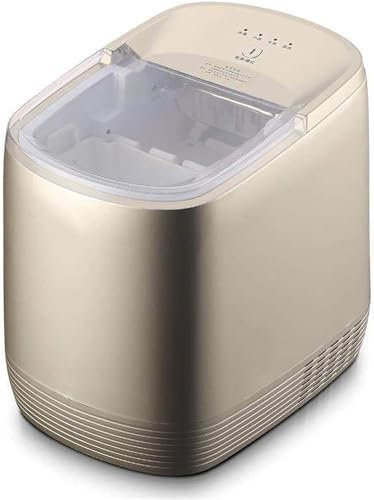 Macchina per il ghiaccio portatile per cubetti di ghiaccio, utilizzata per la macchina del ghiaccio in miniatura da tavolo, macchina per il ghiaccio, silenziosa (colore: oro)